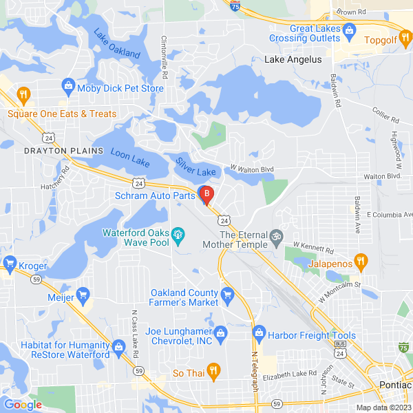 Elowsky Lawn Services of Michigan location map: 2527 Dixie Hwy, Waterford Twp, Michigan